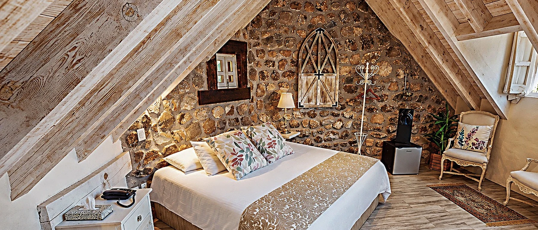 Suite rústica de Hotel de Piedra